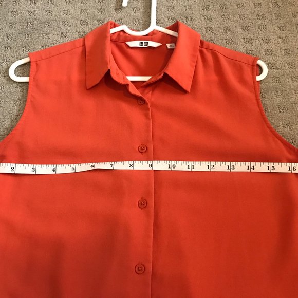 Uniqlo Orange Blouse - Size S - Picture 4 of 7